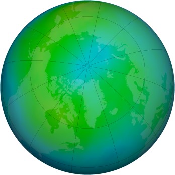 Arctic ozone map for 2013-11